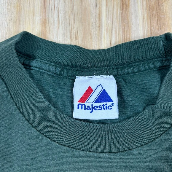 Vintage Minnesota Wild National Hockey League T-Shirt Large Roomy Green Worn - Picture 3 of 10